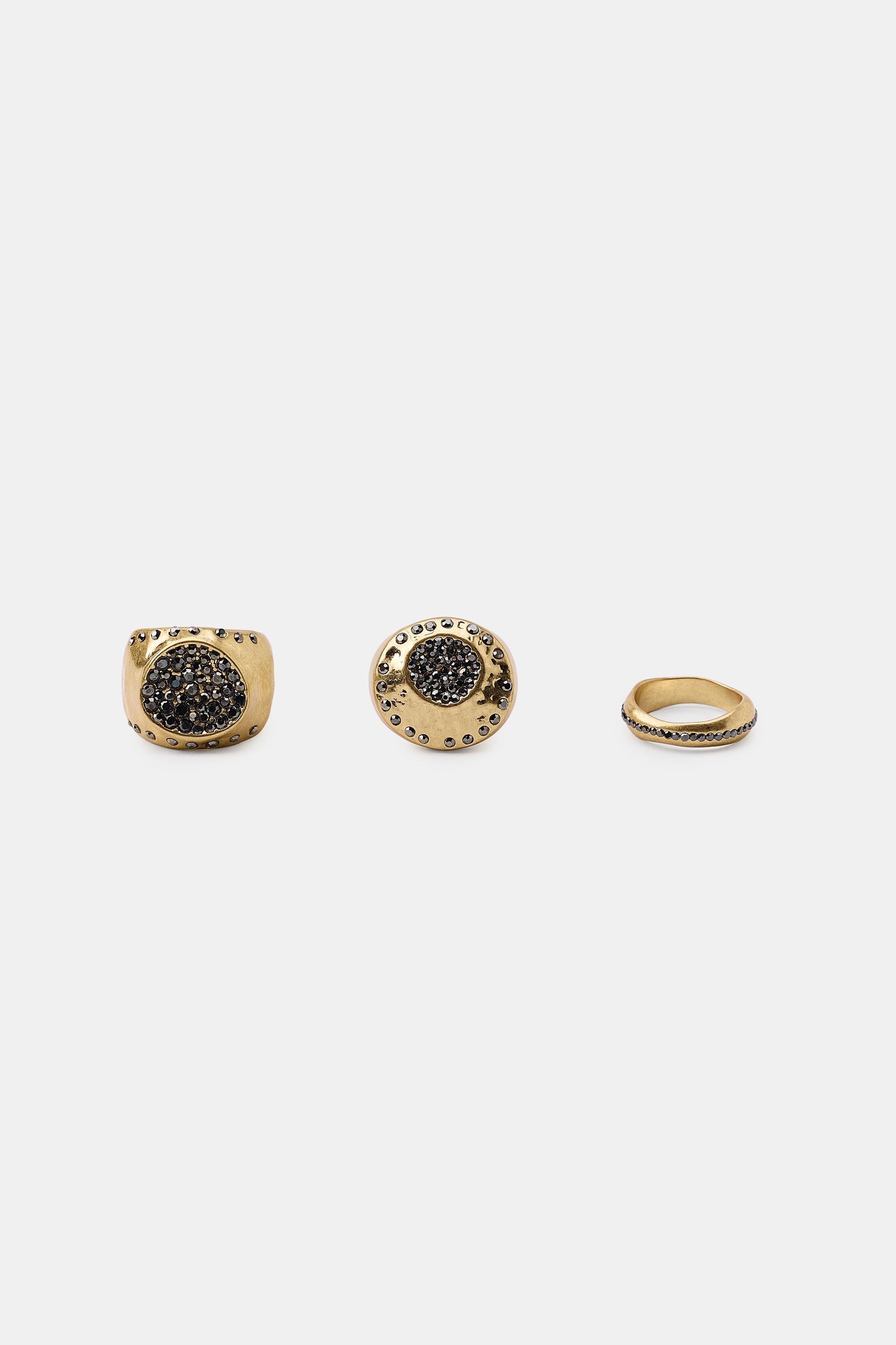 3-PACK OF SHINY METAL RINGS